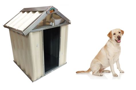 vebo outdoor metal dog kennel house medium 90cm|Metal Dog Houses – Chew & Scratch Proof .